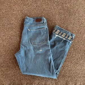Vintage L.L. Bean Flannel Lined Jeans